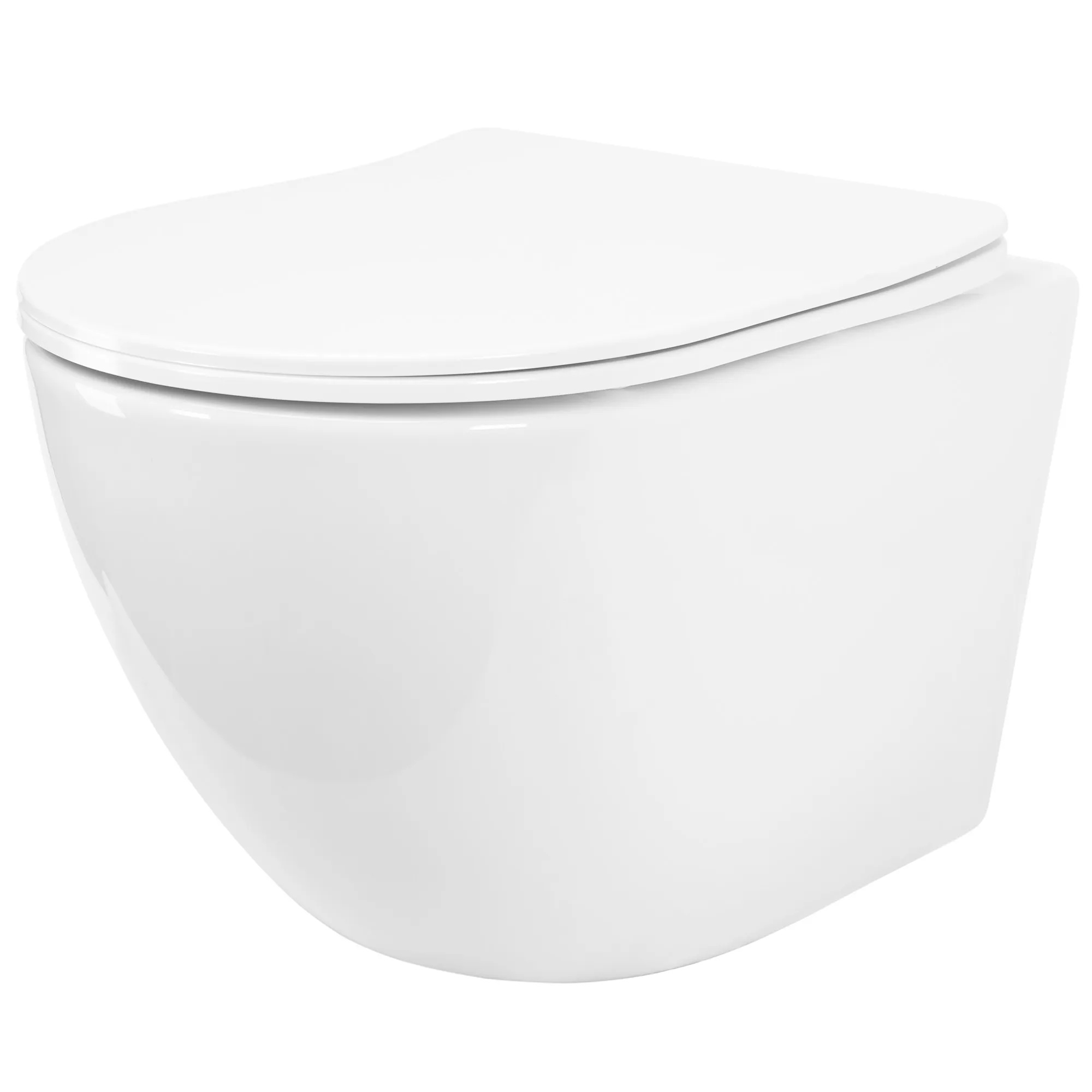 Rea Carlo Mini cuvette de wc suspendue oui oui blanc brillant REAC1260