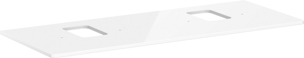 Hansgrohe Xelu Q plan de travail suspendu 136x55 cm blanc 54125050