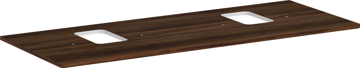 Hansgrohe Xelu Q plan de travail suspendu 136x55 cm noyer 54125630