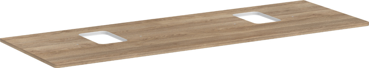 Hansgrohe Xelu Q plan de travail suspendu 156x55 cm Chêne 54126230