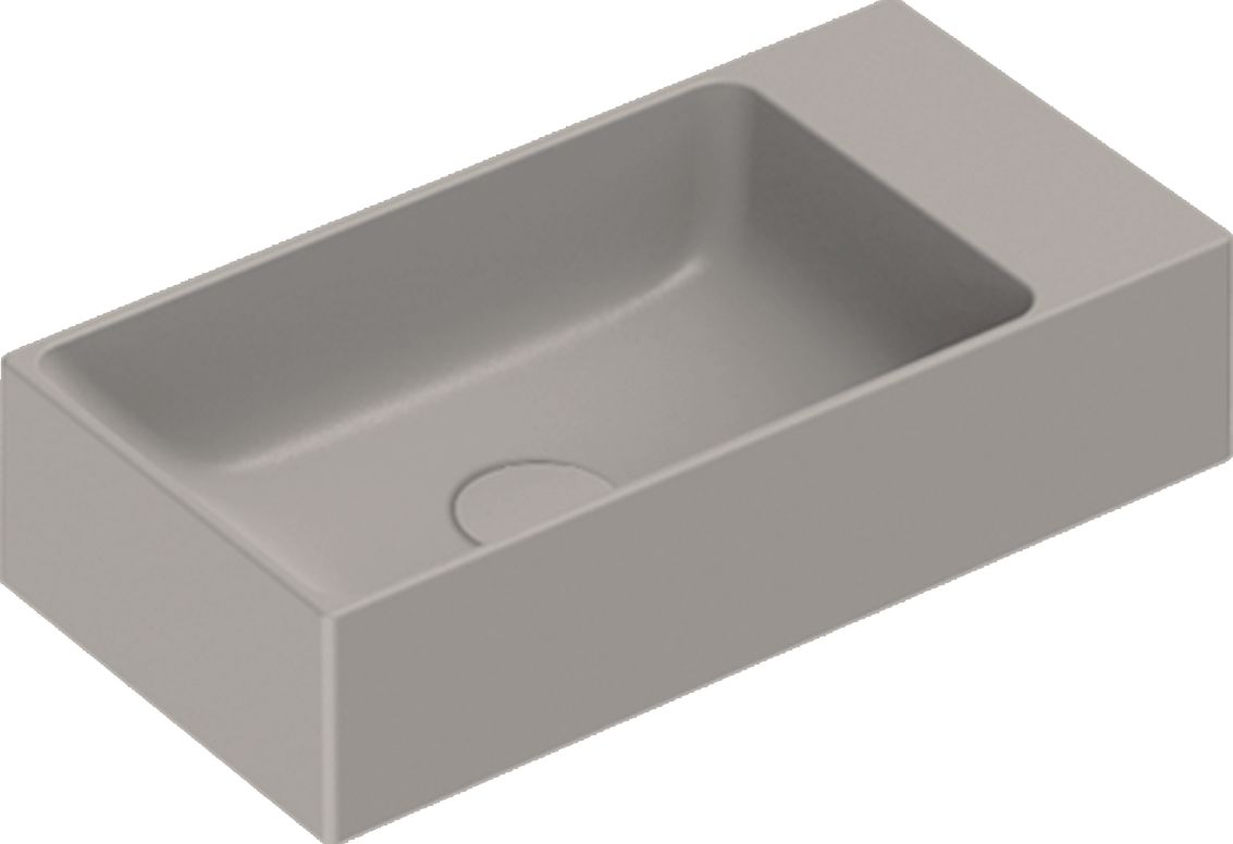 Catalano Verso lavabo 50x25 cm rectangulaire classique noir 0220521022