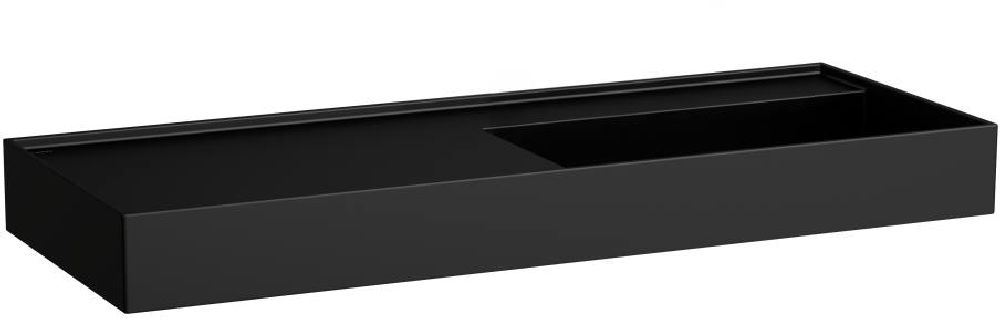 Laufen Kartell lavabo 120x46 cm rectangulaire classique noir mat H8133337161121