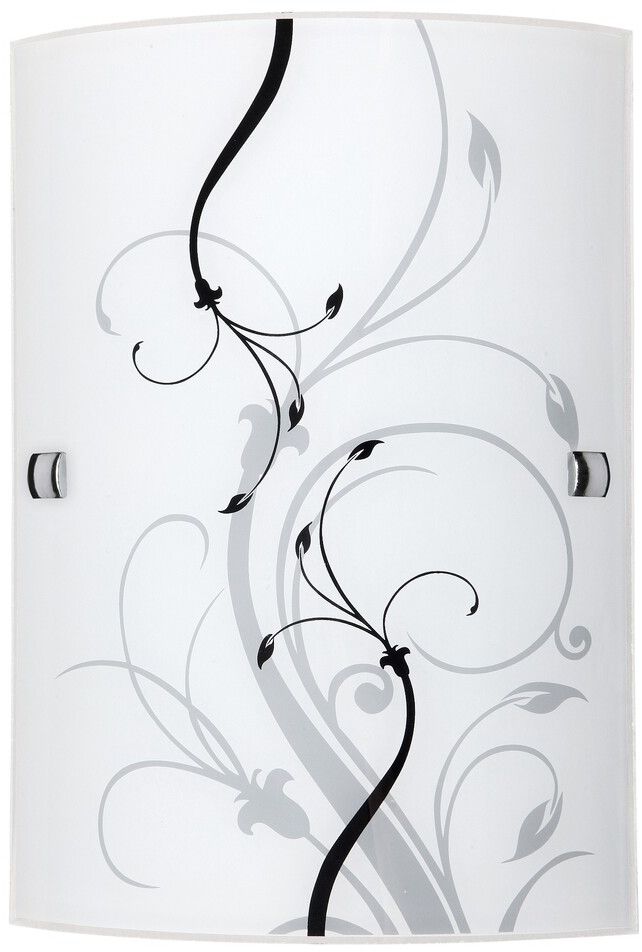 Rabalux Elina applique murale 1x60 W blanc-noir-motif 3691