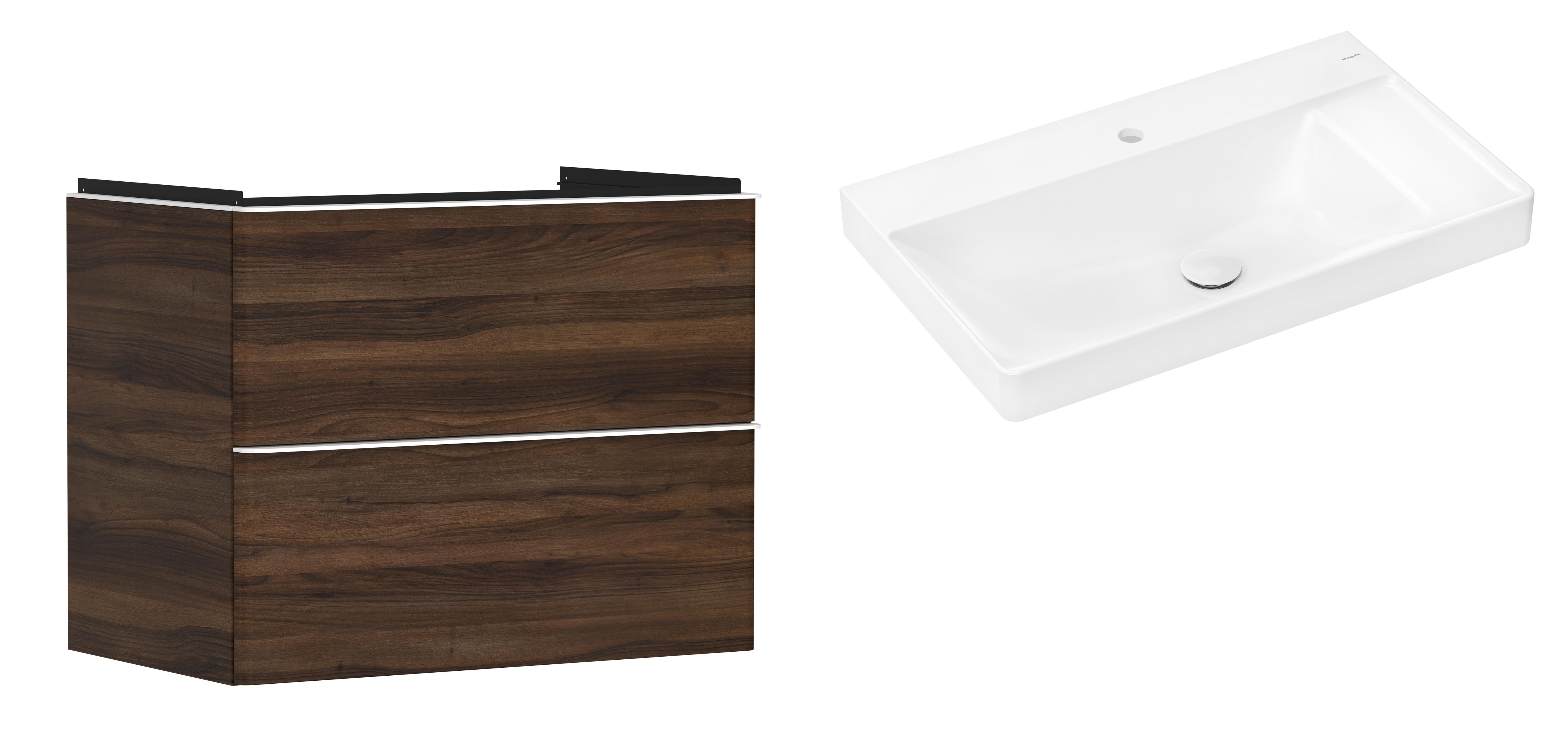 Set armoire Hansgrohe Xelu Q 54030700, lavabo Hansgrohe Xelu Q 61024450