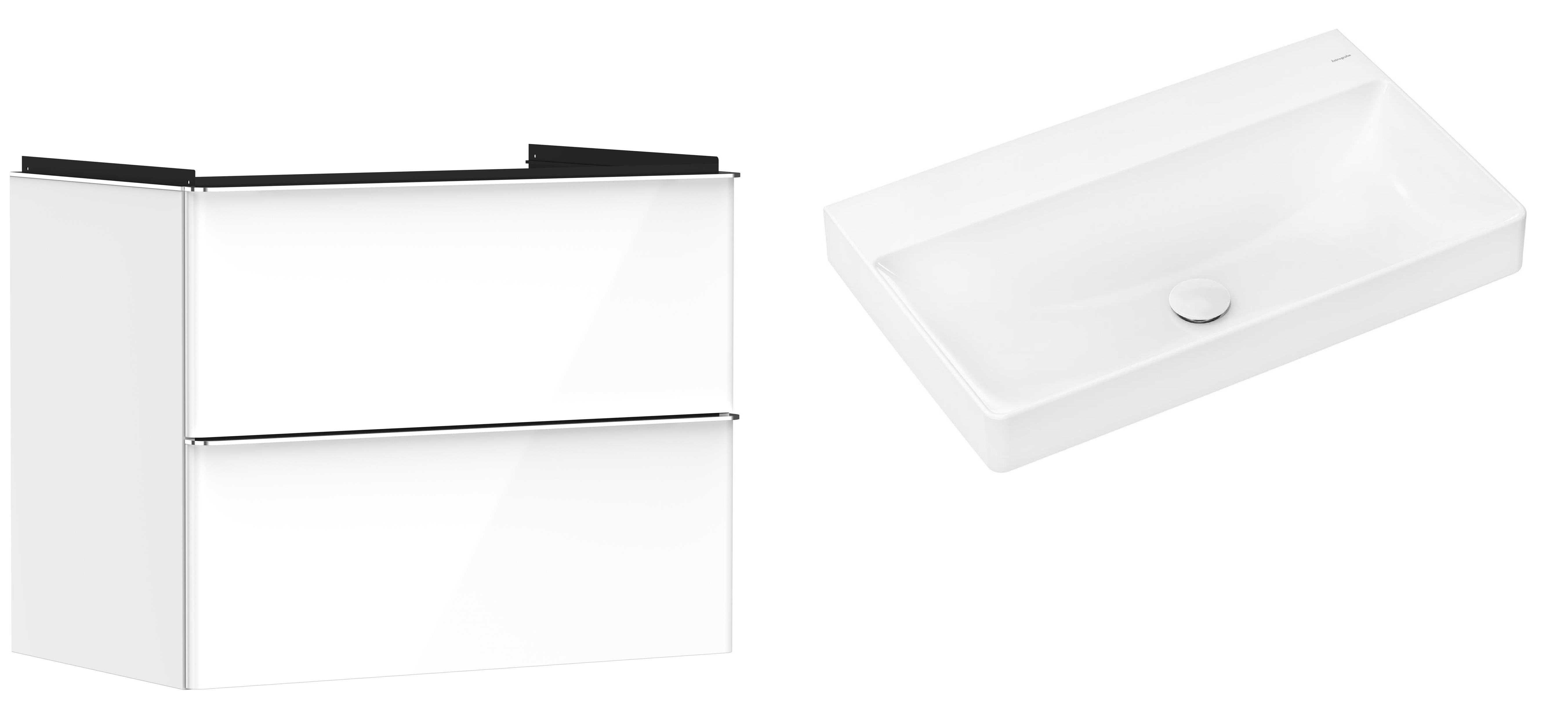 Set armoire Hansgrohe Xelu Q 54027000, lavabo Hansgrohe Xelu Q 61021450