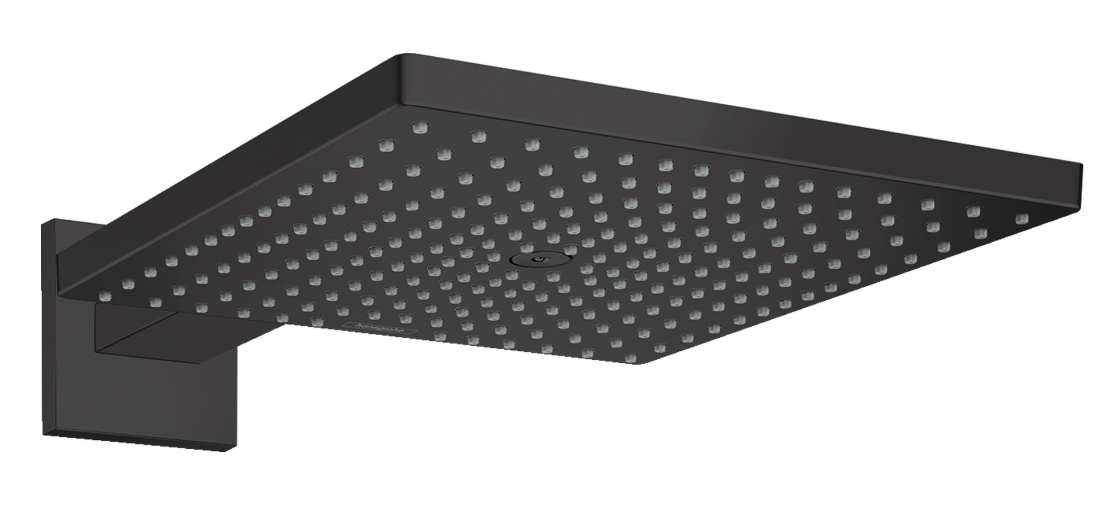 Hansgrohe Raindance E douche à effet de pluie avec bras 30x30 cm carrée noir 26239670