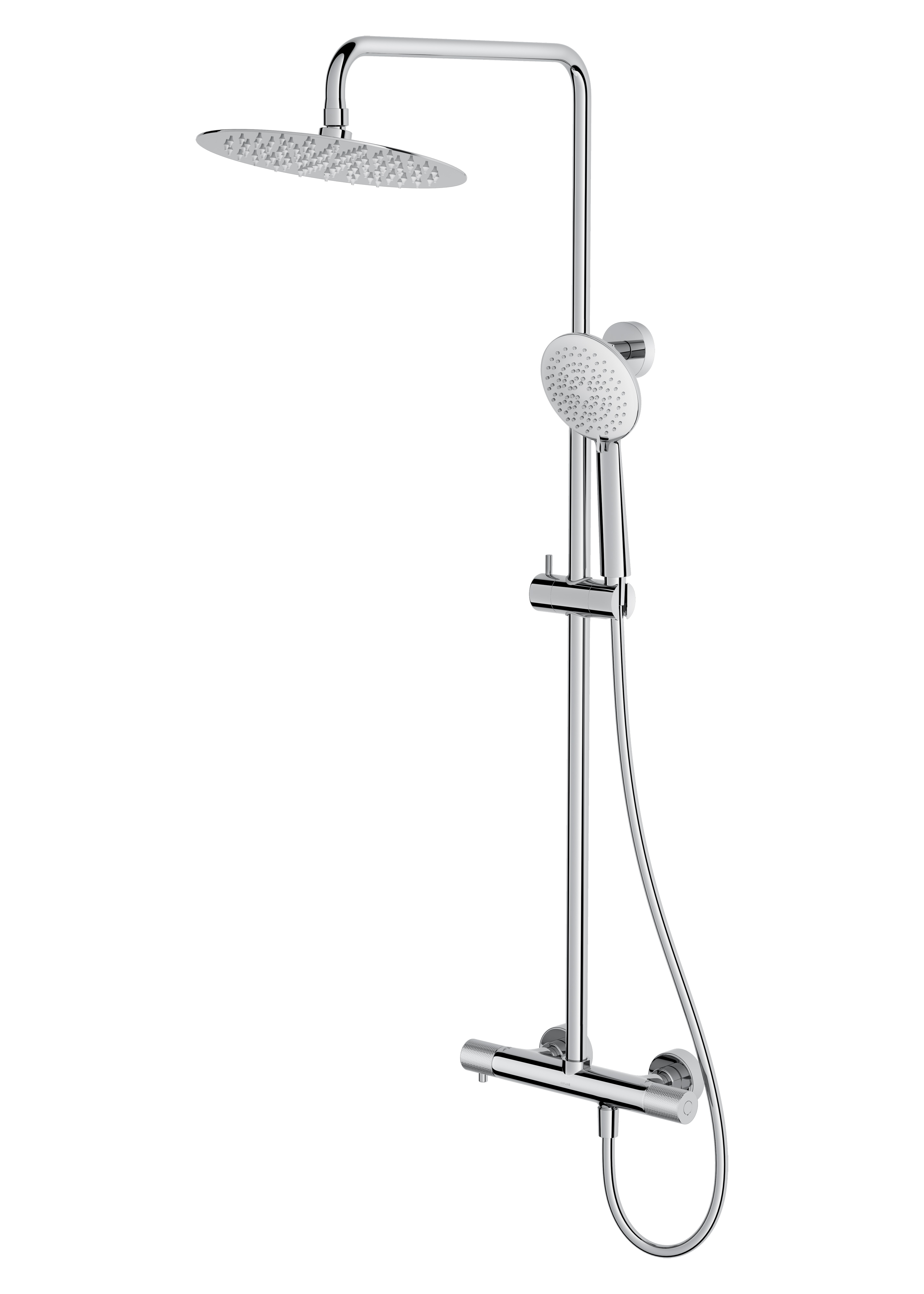 Cersanit Zen ensemble de douche mural avec thermostat oui chrome S951-782