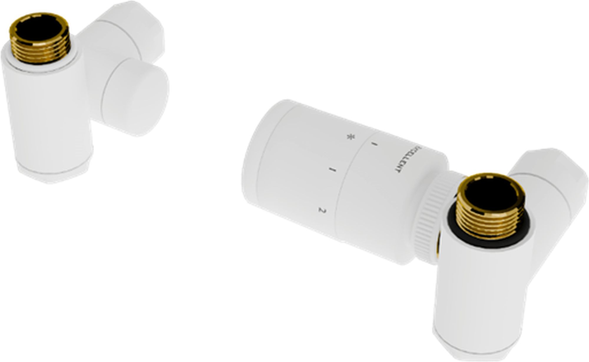 Excellent Caldo vanne thermostatique à trois axes blanc GREX.CA10.P.TTG.WH