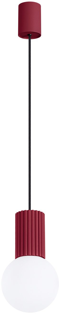 Sollux Lighting Halo lampe suspendue 1x8 W blanc-bordeaux SL.1749