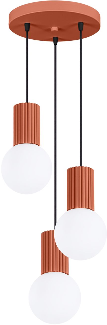 Sollux Lighting Halo lampe suspendue 3x8 W blanc-rouge SL.1730