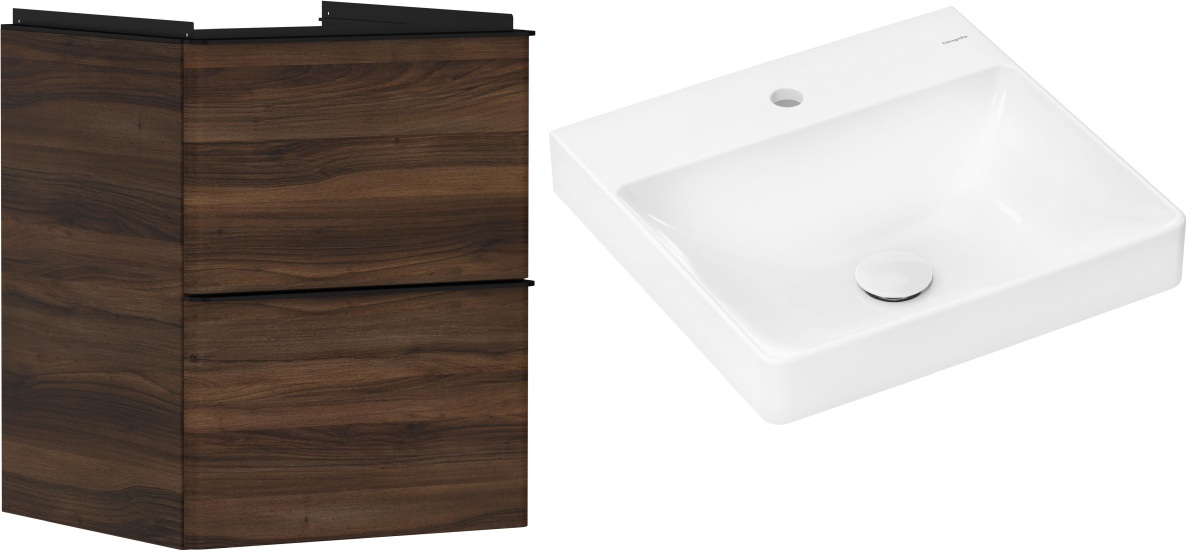 Set armoire Hansgrohe Xelu Q 54022670, lavabo Hansgrohe Xelu Q 61012450