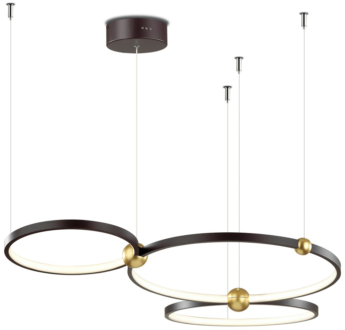 Altavola Design Aurora lampe suspendue 3x63 W noir-doré LA111/P_50_3k_black_dimm