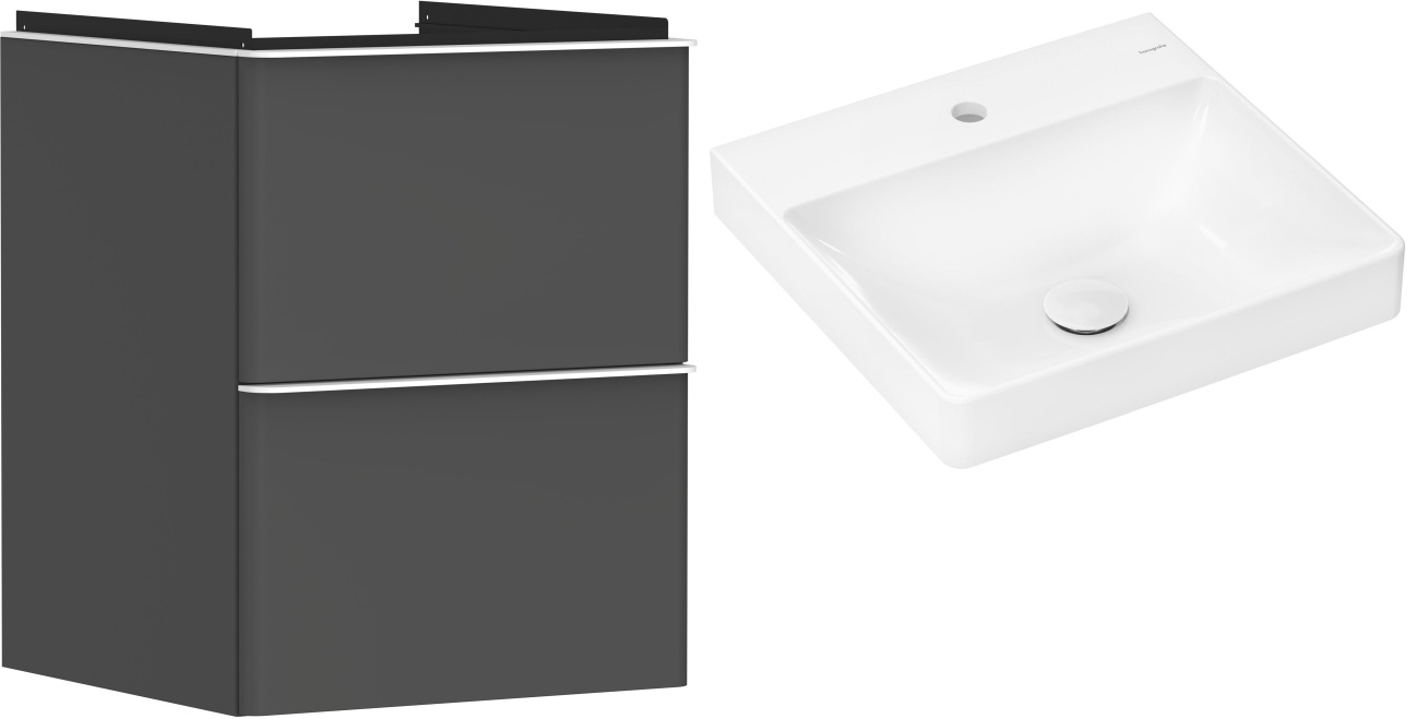 Set armoire Hansgrohe Xelu Q 54020700, lavabo Hansgrohe Xelu Q 61012450
