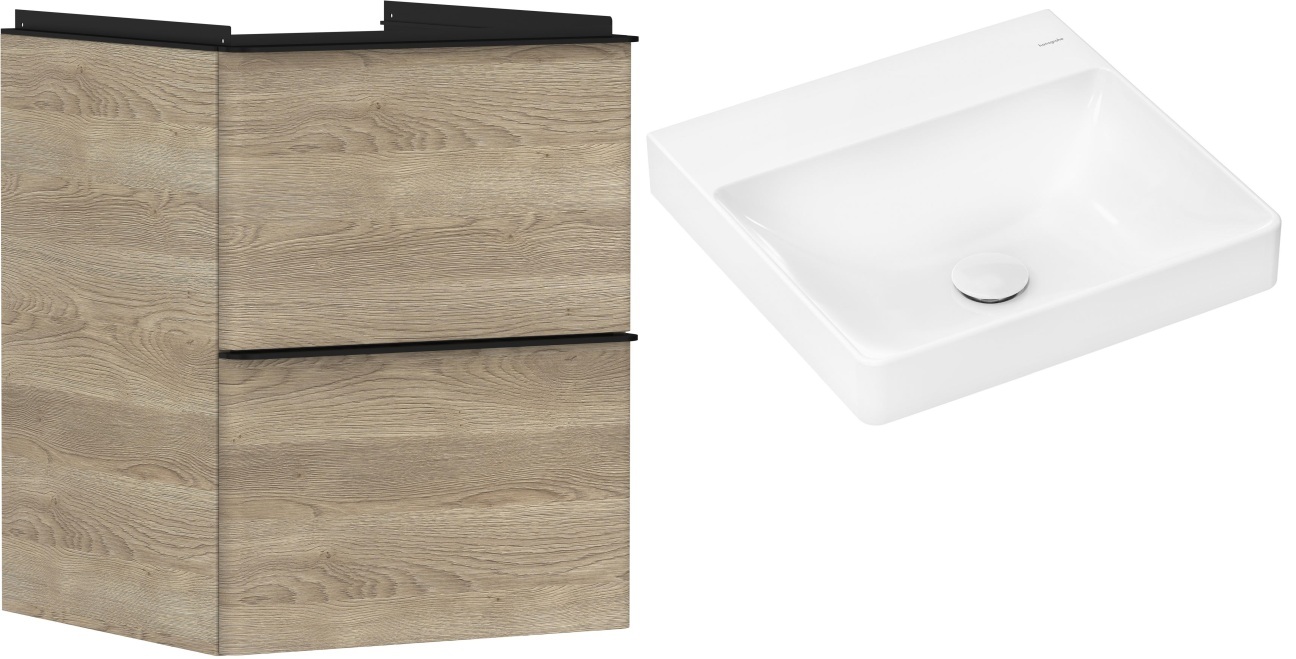 Set armoire Hansgrohe Xelu Q 54021670, lavabo Hansgrohe Xelu Q 61013450