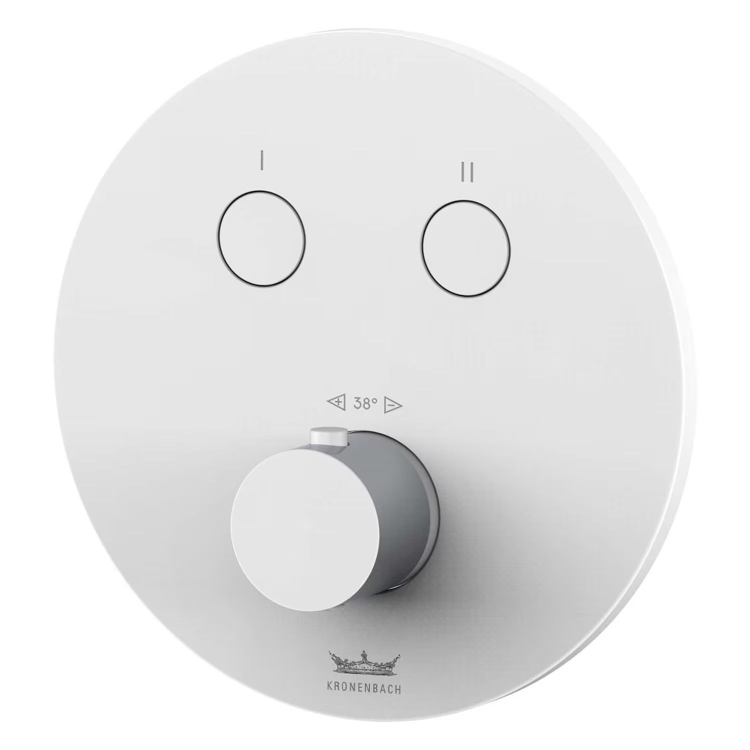 Kronenbach Smart Push mitigeur bain-douche encastrée avec thermostat blanc 19044002WM