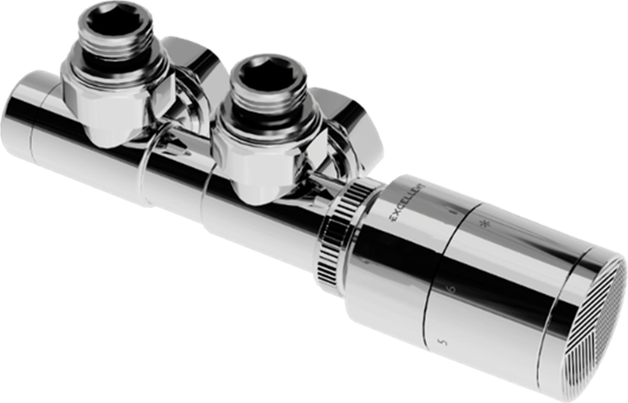 Excellent Caldo vanne combinée thermostatique chrome GREX.CA50.P.ZT.CR