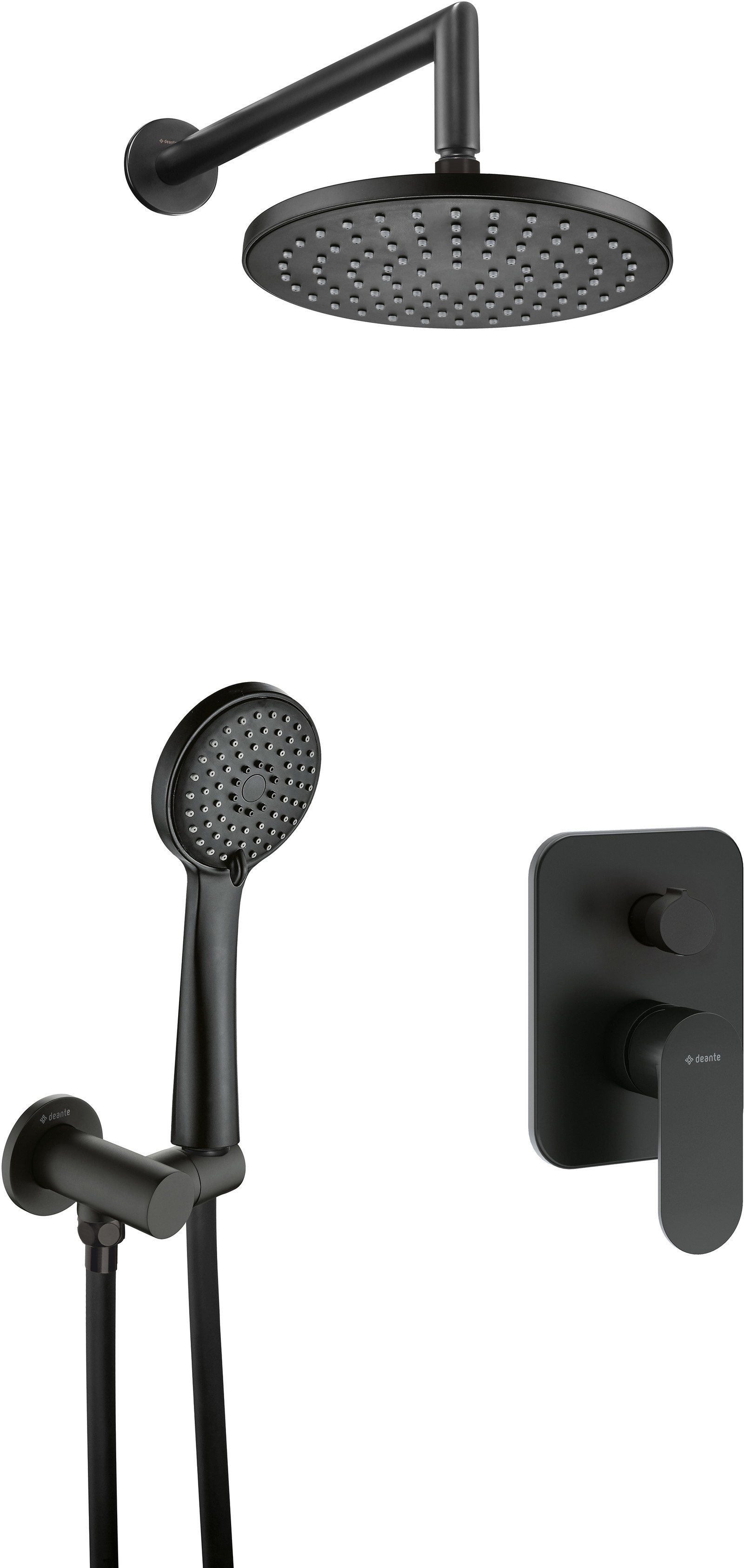 Deante Alpinia ensemble de douche encastré oui noir NAC_N9ER