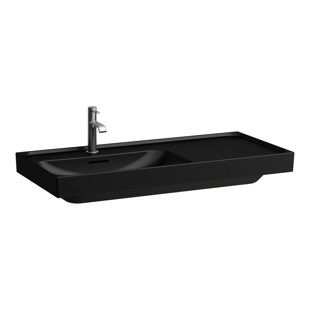 Laufen Meda lavabo 100x46 cm rectangulaire de meuble noir mat H8171187161091