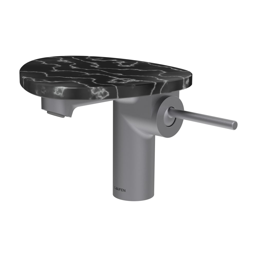 Laufen Ada mitigeur de lavabo sur pied noir-acier HF506702506060
