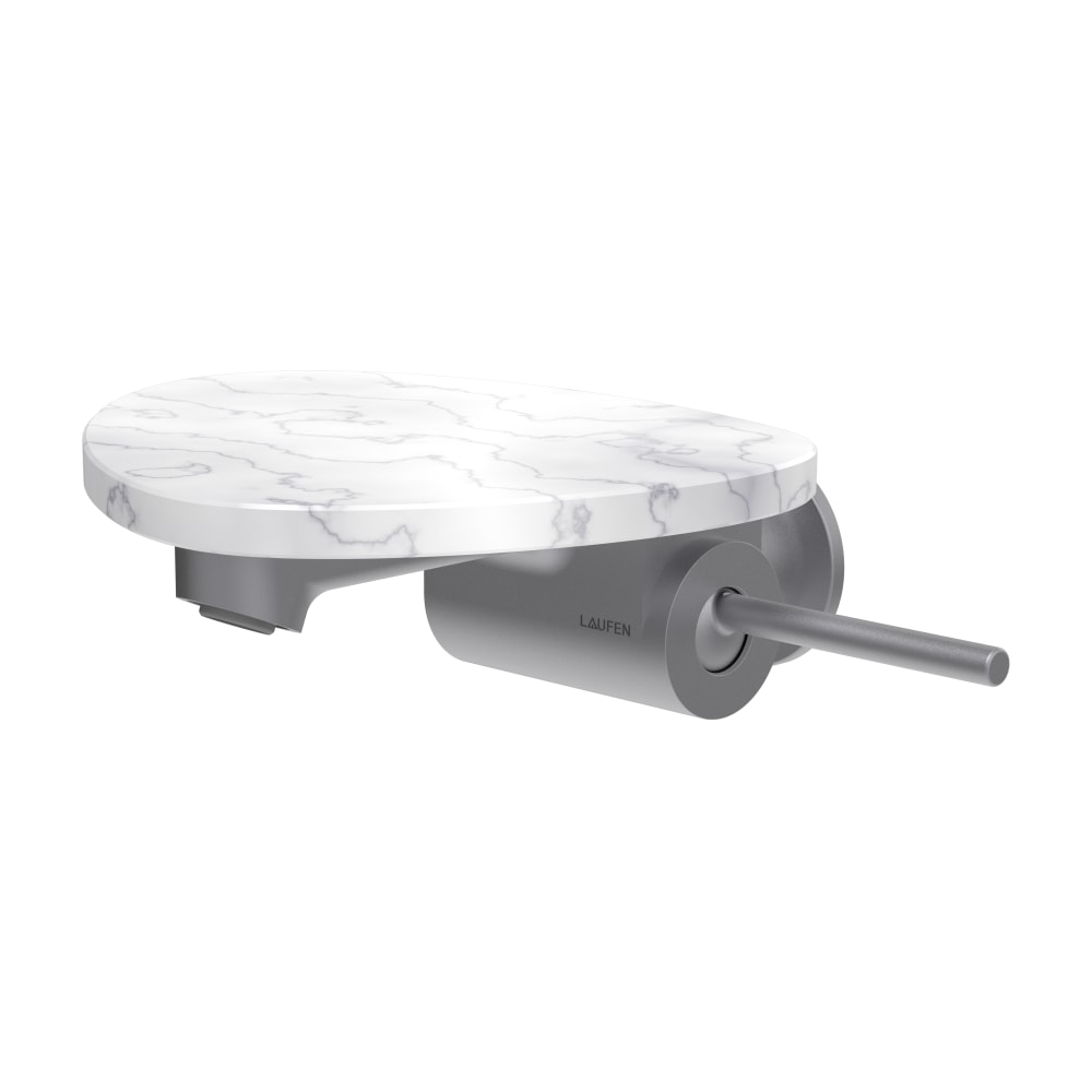 Laufen Ada mitigeur de lavabo encastrée blanc-acier HF506726505060