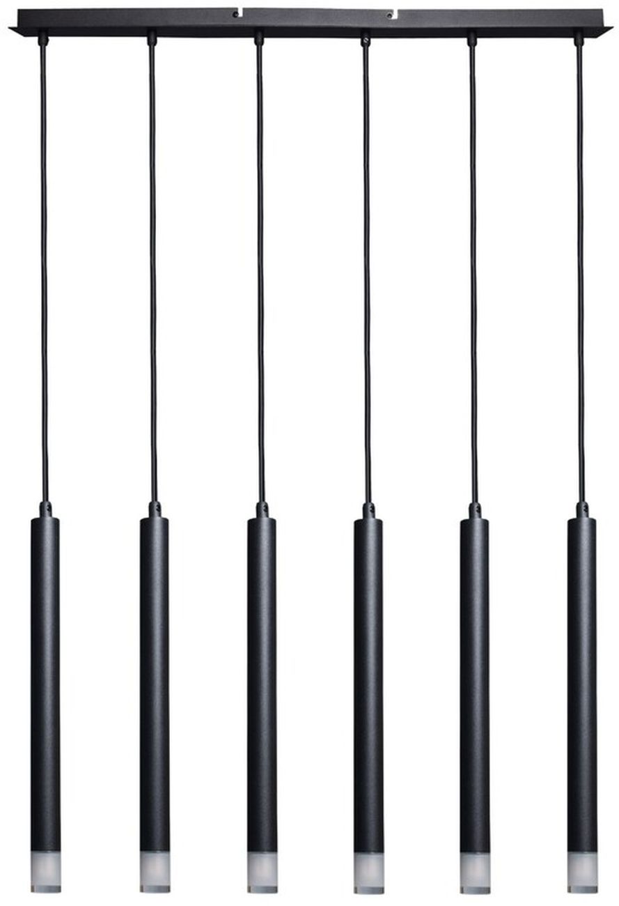 Rabalux Ramira lampe suspendue 6x5 W noir-transparent 72362