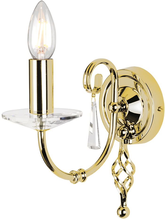 Elstead Lighting Aegean applique murale 1x60 W laiton AG1-POL-BRASS
