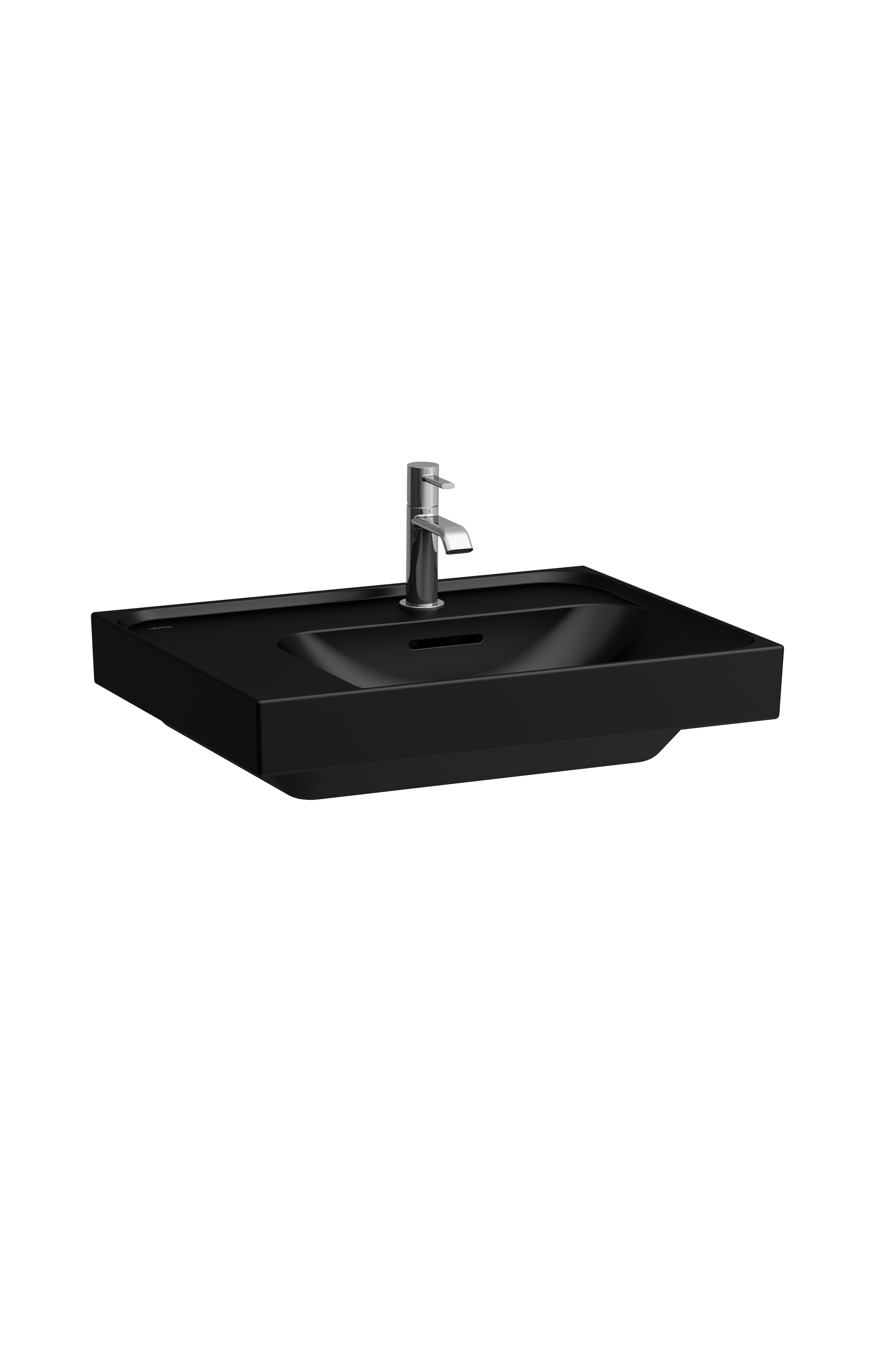 Laufen Meda lavabo 60x46 cm rectangulaire de meuble noir H8171127161041