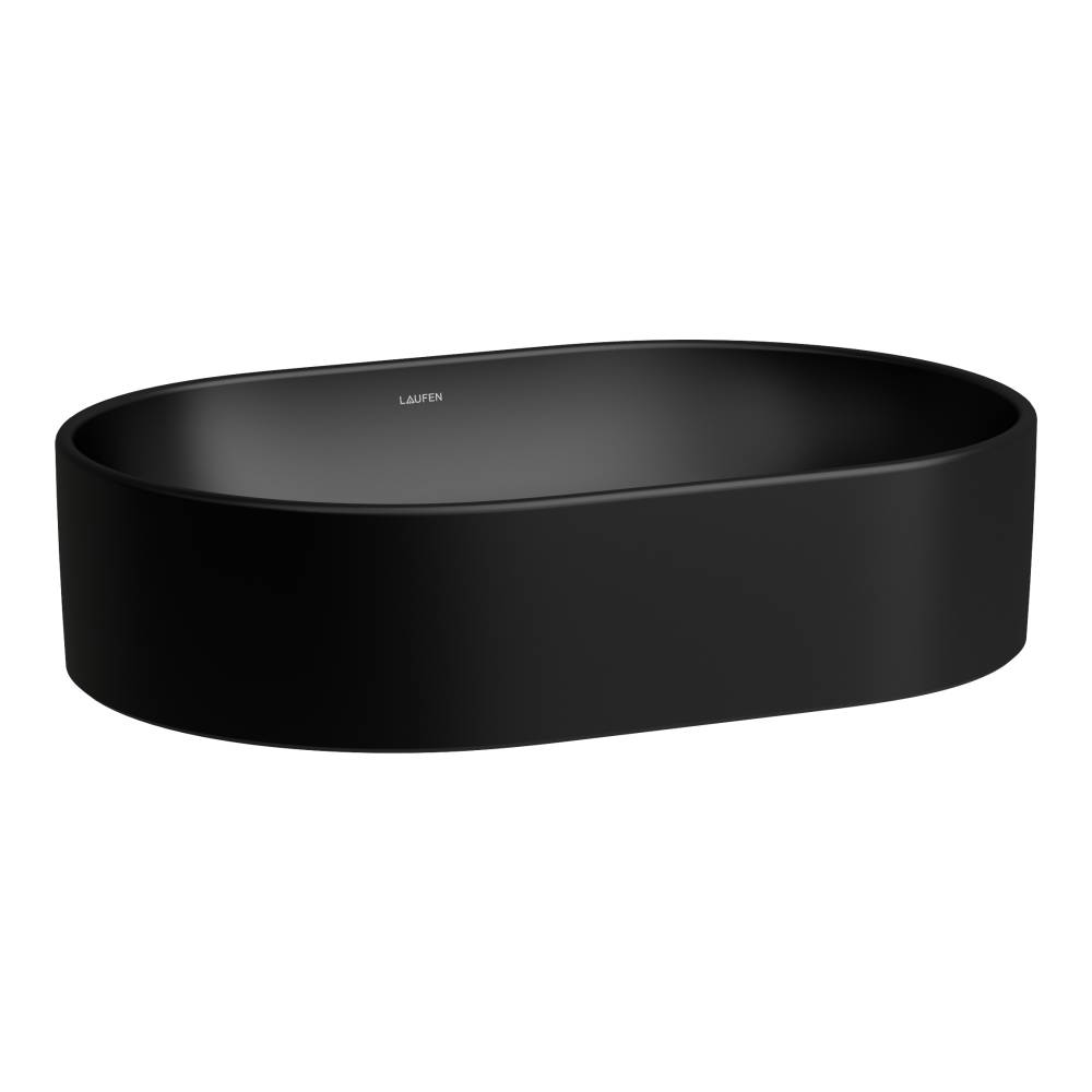 Laufen Savoy lavabo 55x38 cm ovale à poser noir H8129447161091