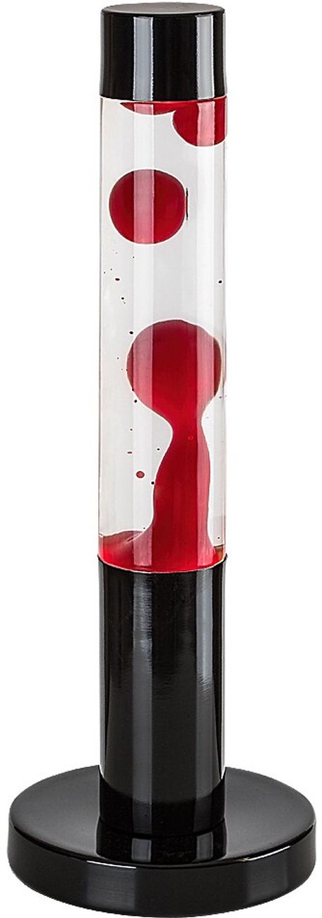 Rabalux Lavastic lampe de table 1x25 W noir-transparent-rouge 76028
