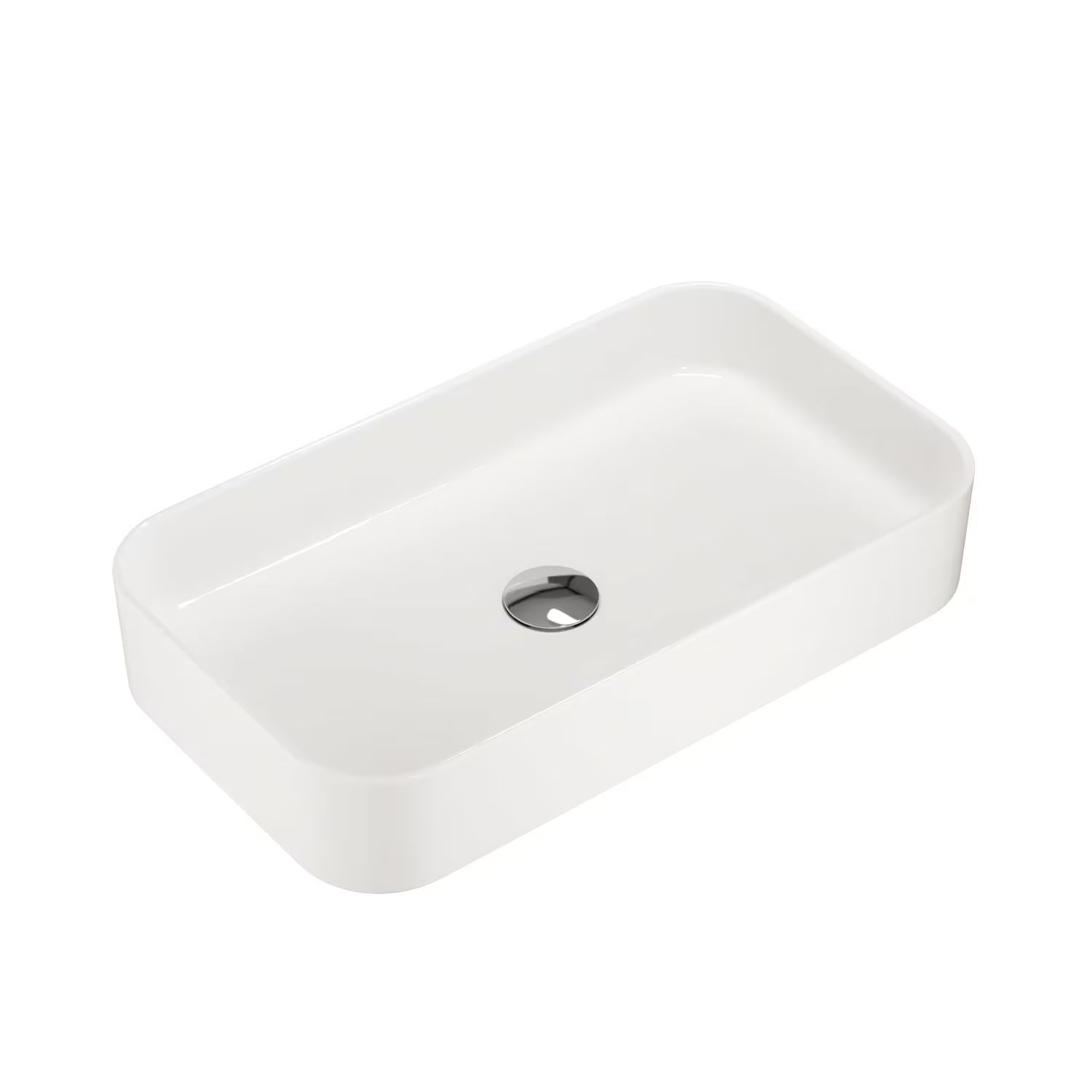 Kronenbach Cube lavabo 60.5x35 cm rectangulaire à poser blanc KB144630CU