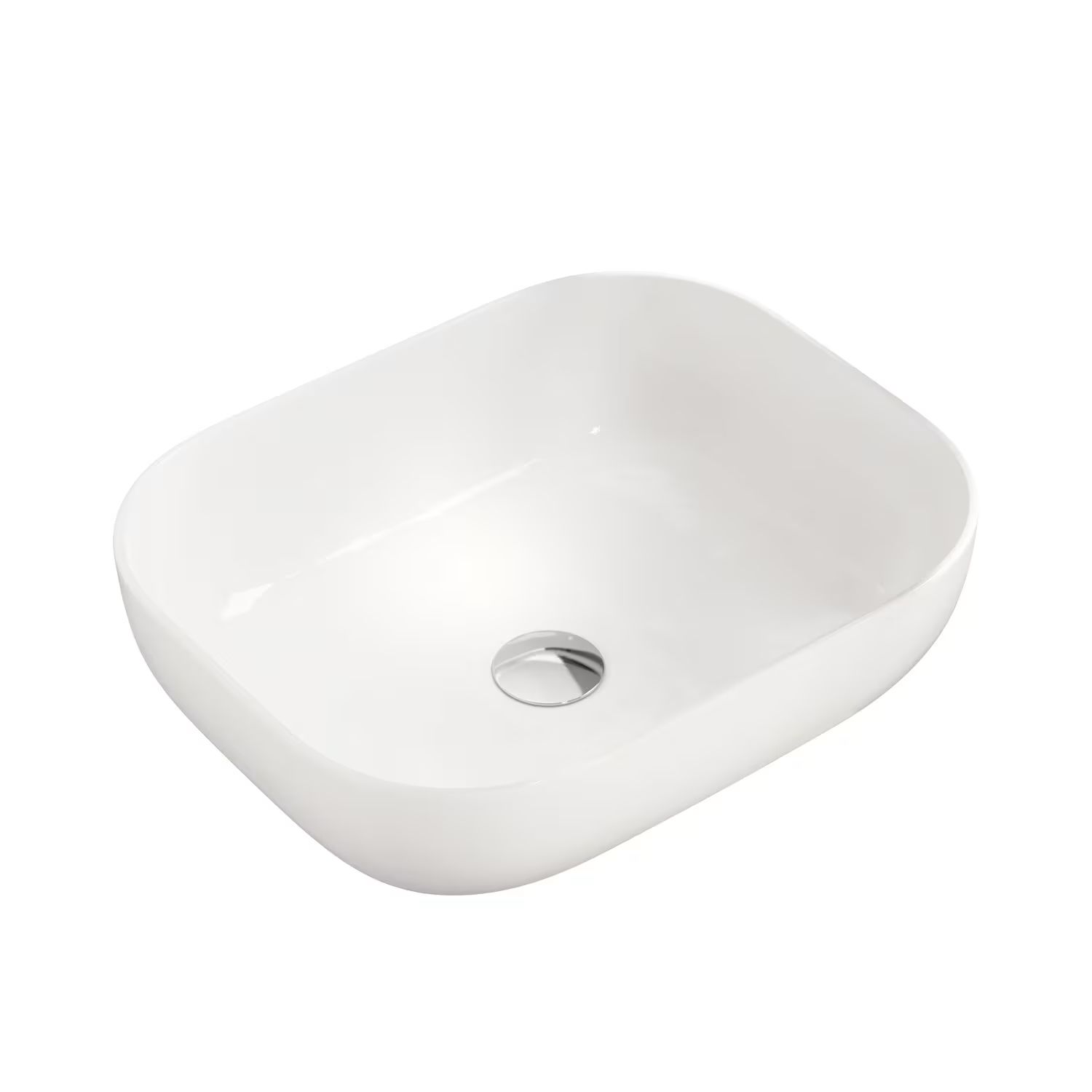 Kronenbach Cube lavabo 50x40 cm rectangulaire à poser blanc KB144400CU