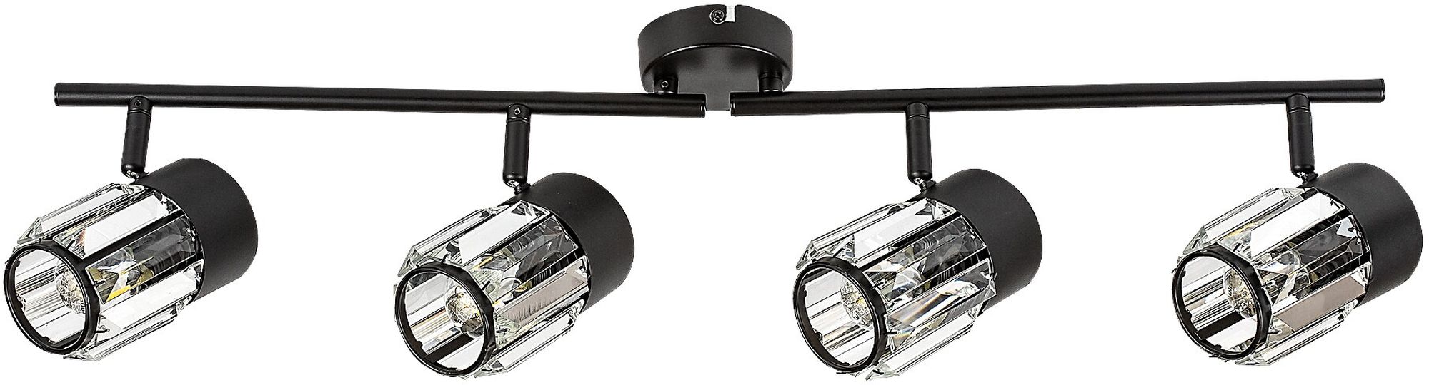 Rabalux Venaro plafonnier 4x15 W noir-transparent 73062