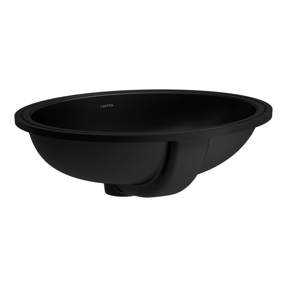 Laufen Savoy lavabo 50x41 cm ovale sous plan noir mat H8189427161551