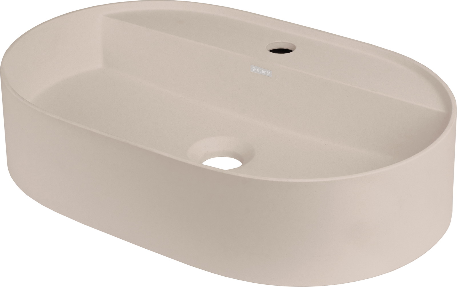 Deante Silia lavabo 55x35 cm ovale à poser marron/beige CQS_5U6B