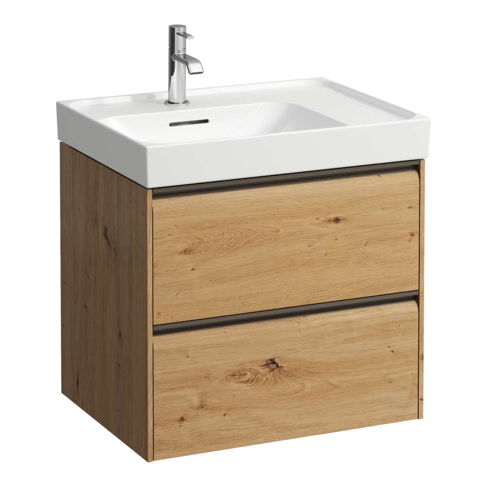 Laufen Meda armoire 45x58.5x51.5 cm sous-lavabo suspendu chêne H4217320112671