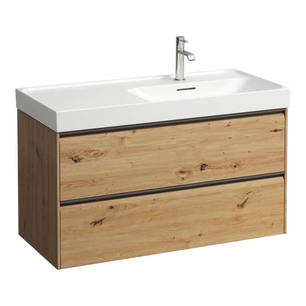 Laufen Meda armoire 98.4x44.8x51.5 cm sous-lavabo suspendu chêne H4217420112671