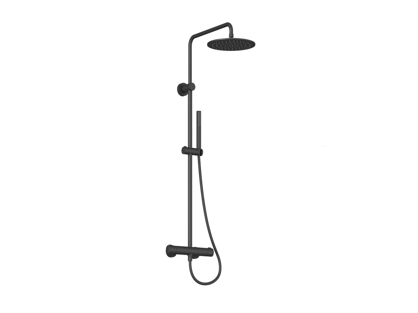 Ravak Spring ensemble de douche mural avec thermostat oui noir X070558