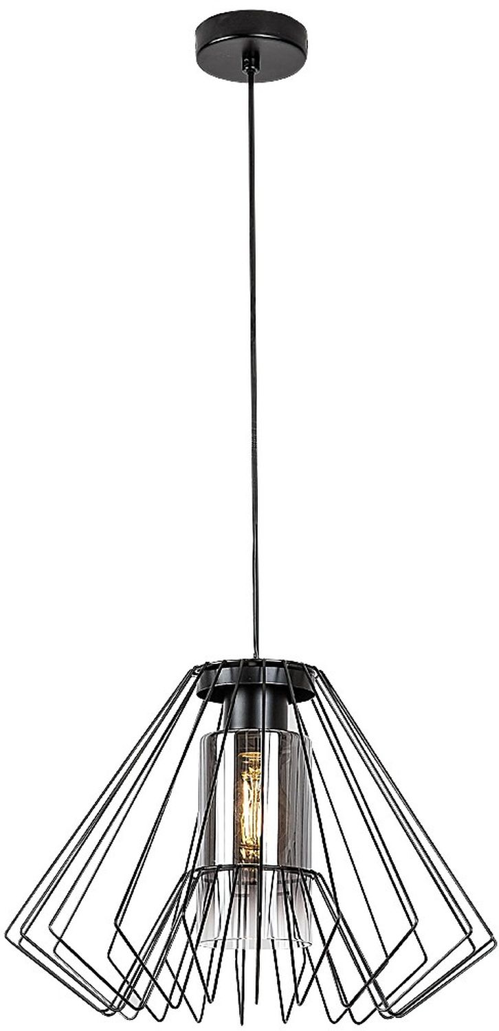 Rabalux Emerencia lampe suspendue 1x40 W noir-fumé 72372