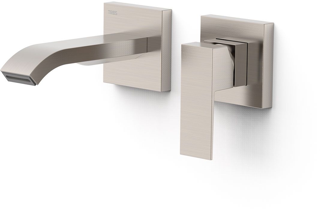 Tres Cuadro mitigeur de lavabo encastrée acier 00630023AC