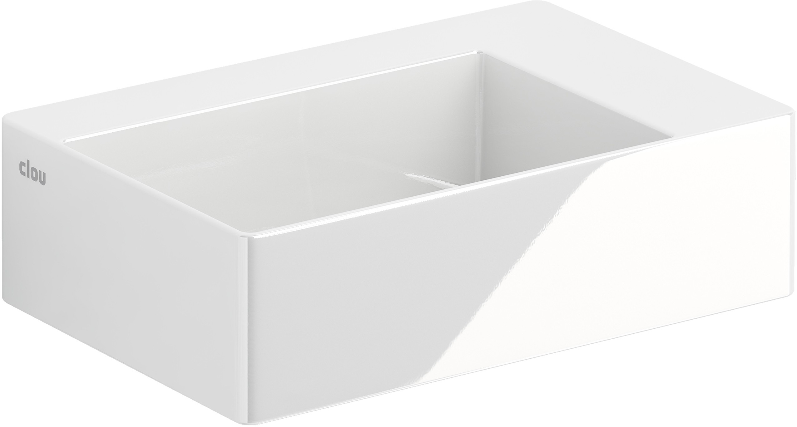 Clou New Flush lavabo 35.5x24.5 cm rectangulaire classique-à poser blanc CL/03.03420