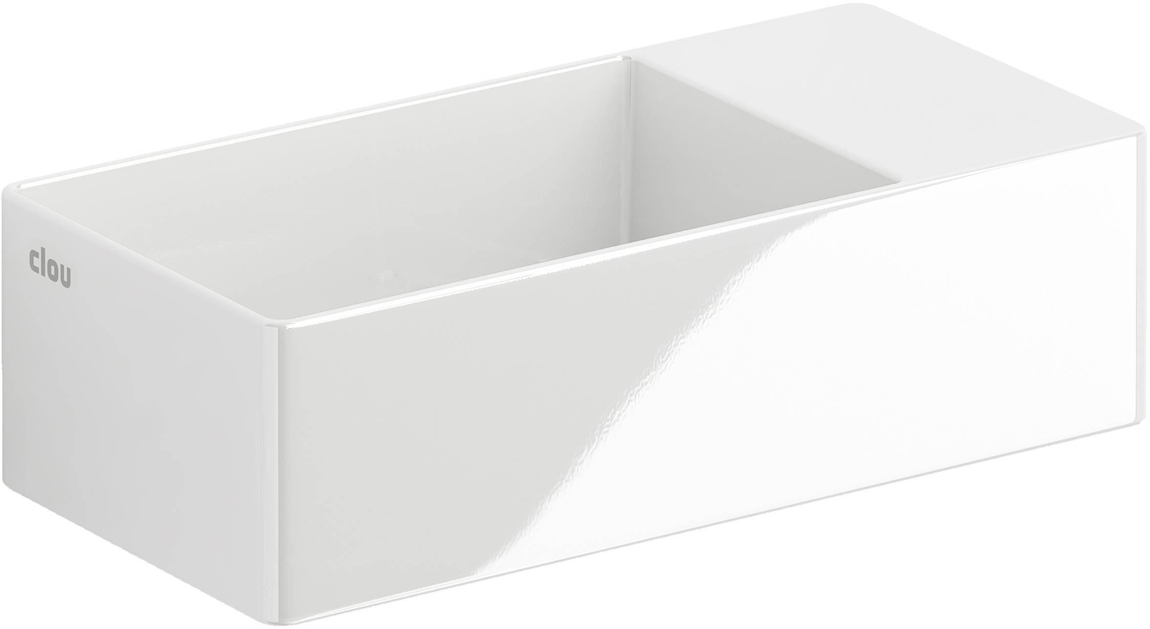 Clou New Flush lavabo 35x18 cm rectangulaire classique-à poser blanc CL/03.03430