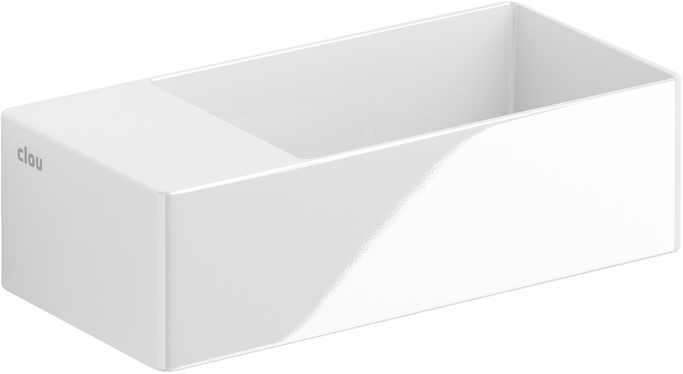 Clou New Flush lavabo 35x18 cm rectangulaire classique-à poser blanc CL/03.03432