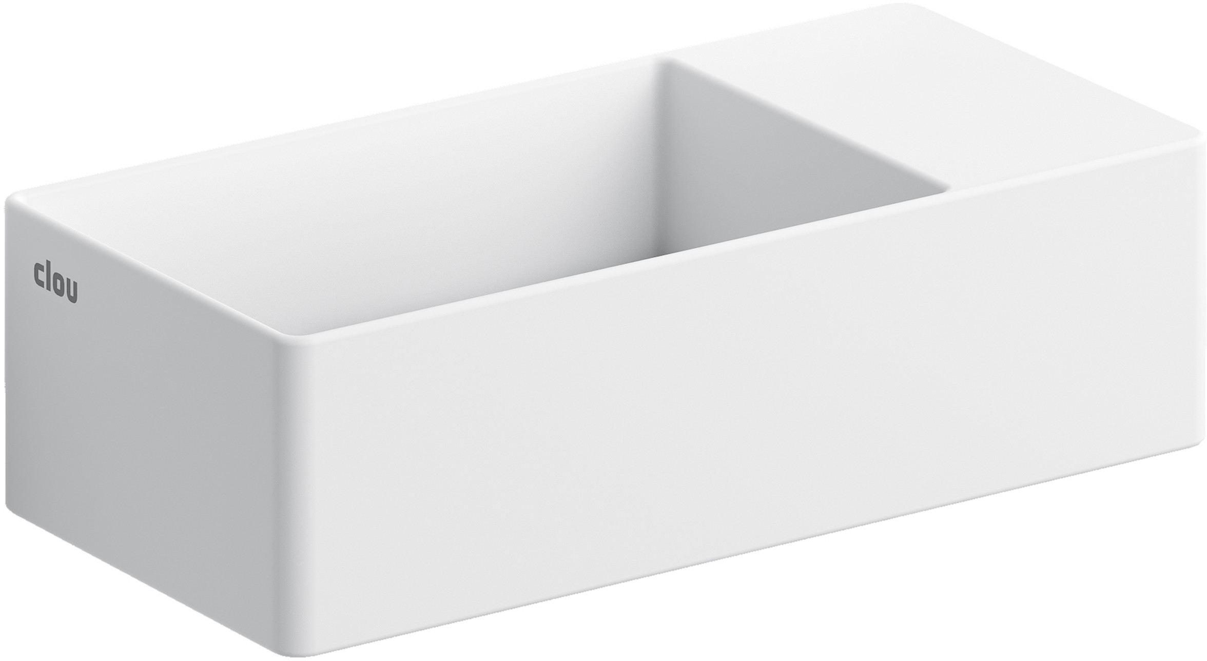 Clou New Flush lavabo 35x18 cm rectangulaire classique-à poser blanc CL/03.13430