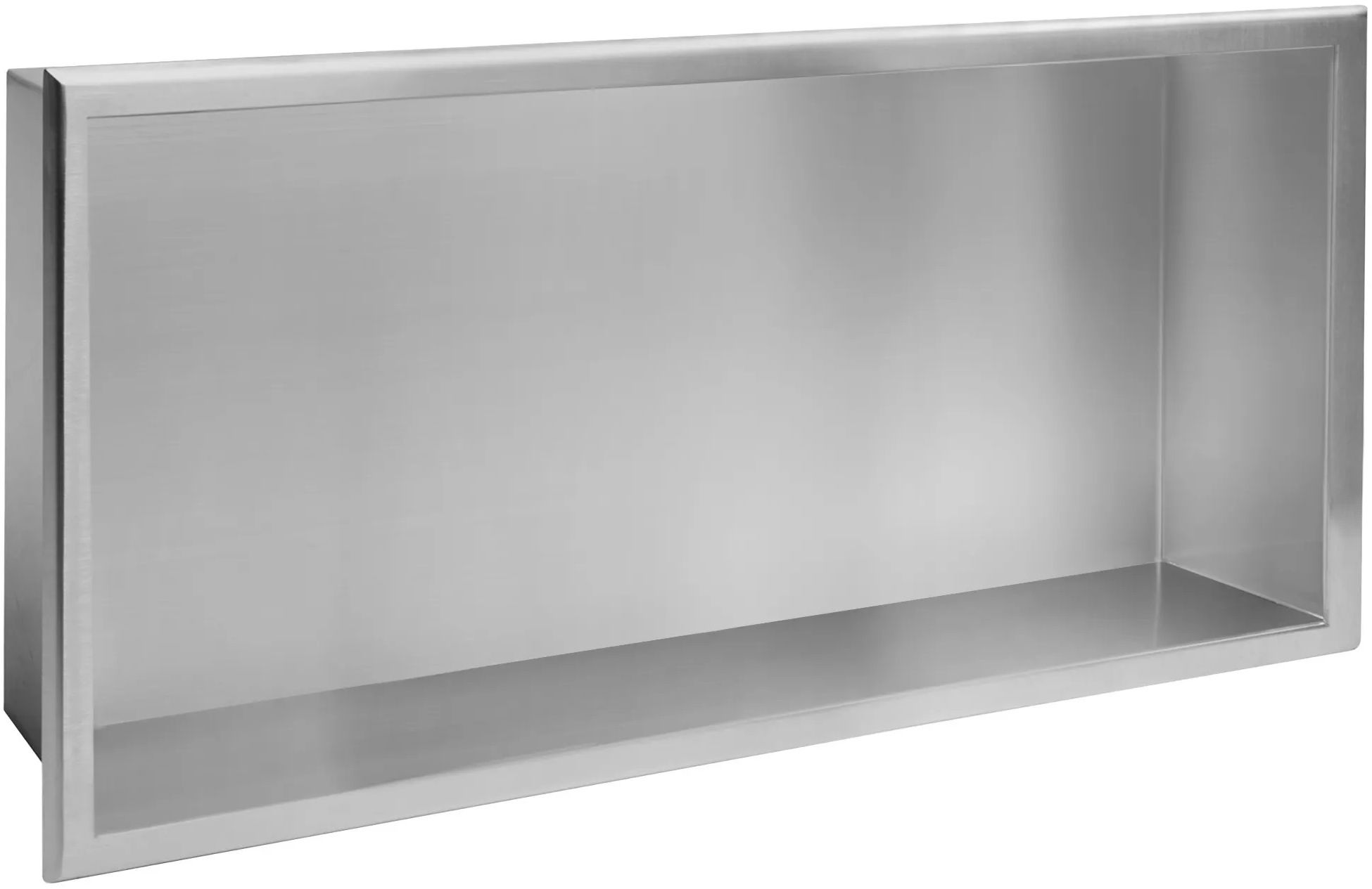 Rea półka wnękowa 60 cm stal szczotkowana REA-05602
