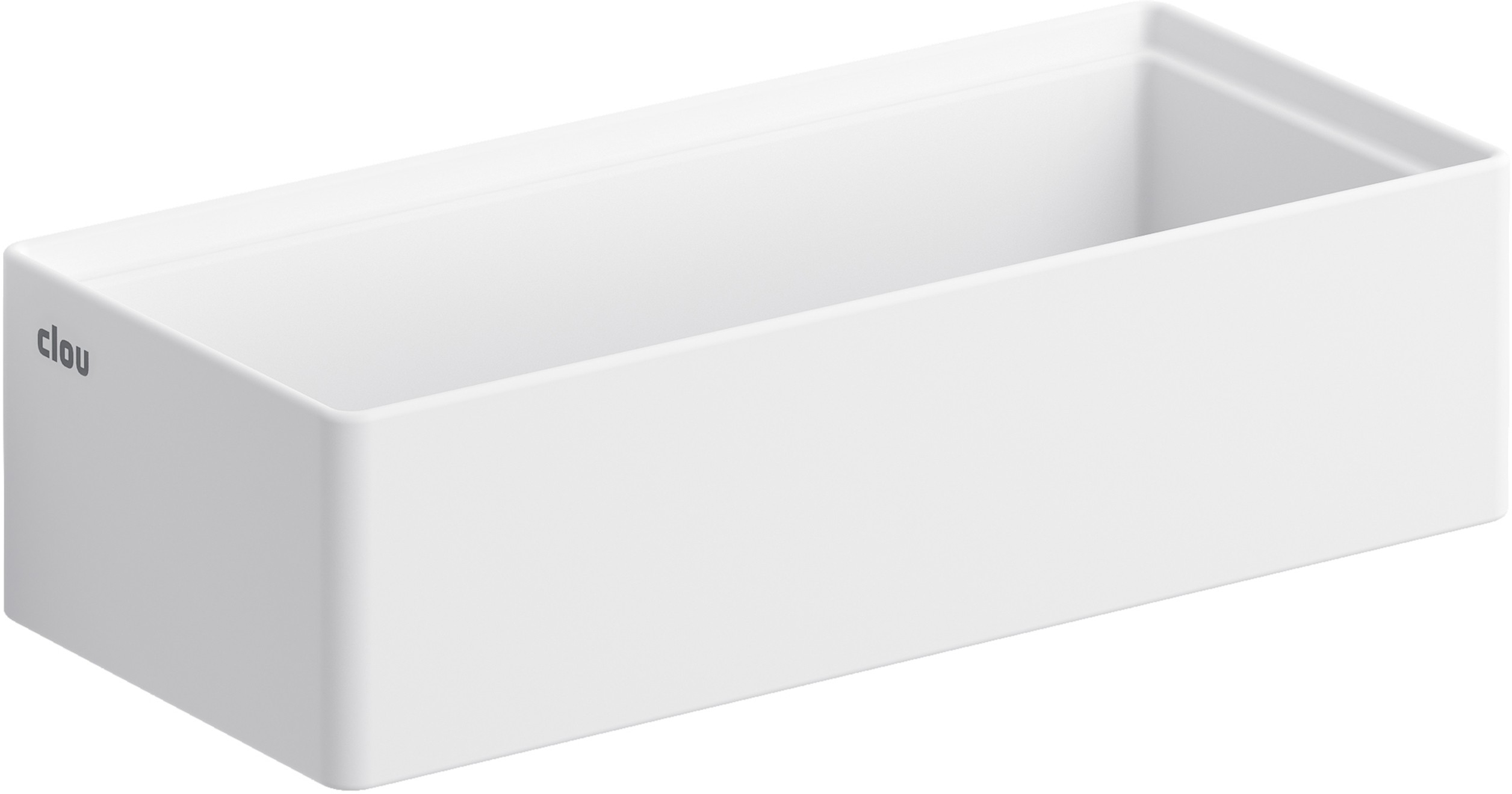 Clou New Flush lavabo 38x18 cm rectangulaire classique-à poser blanc CL/03.13431