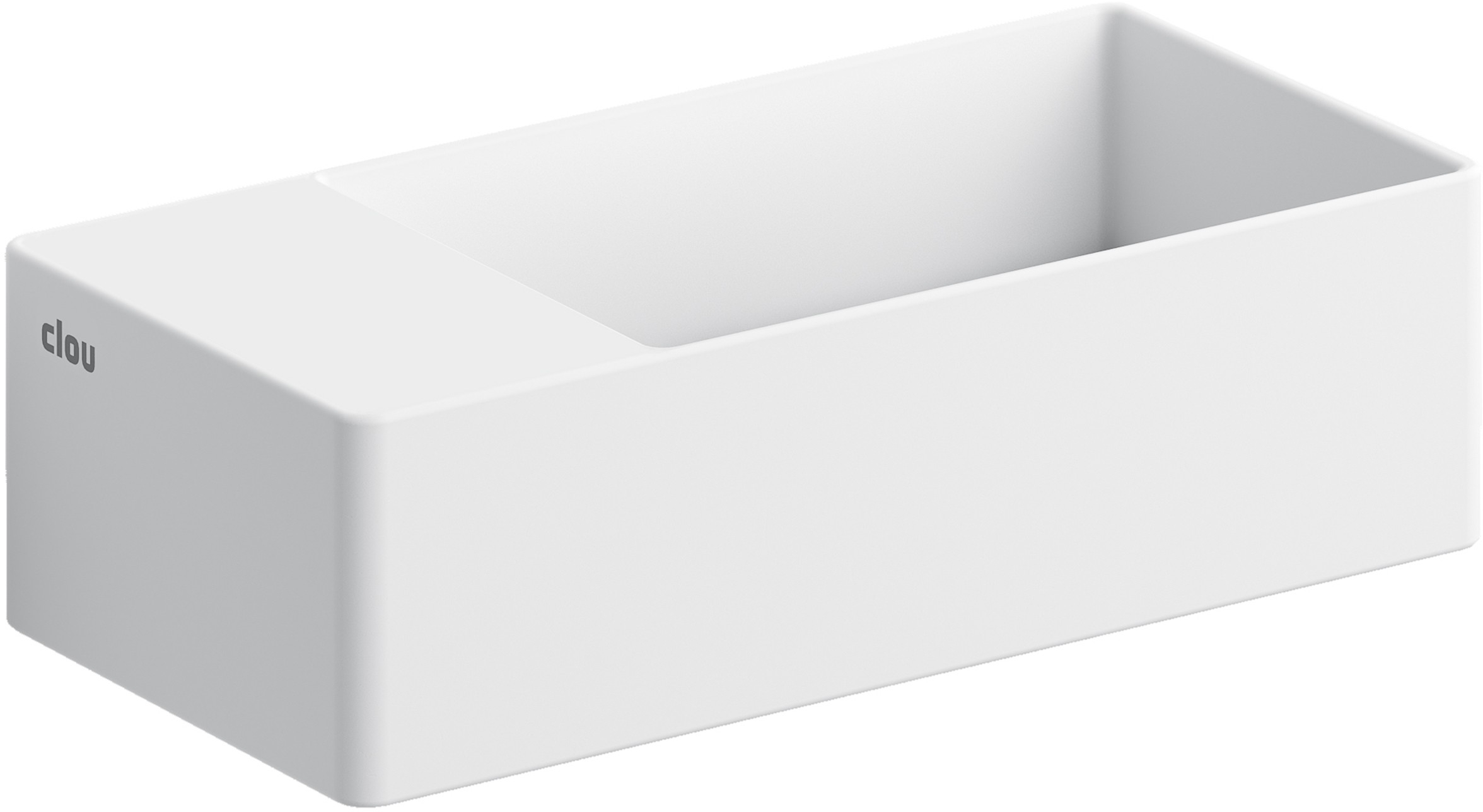 Clou New Flush lavabo 35x18 cm rectangulaire classique-à poser blanc CL/03.13432