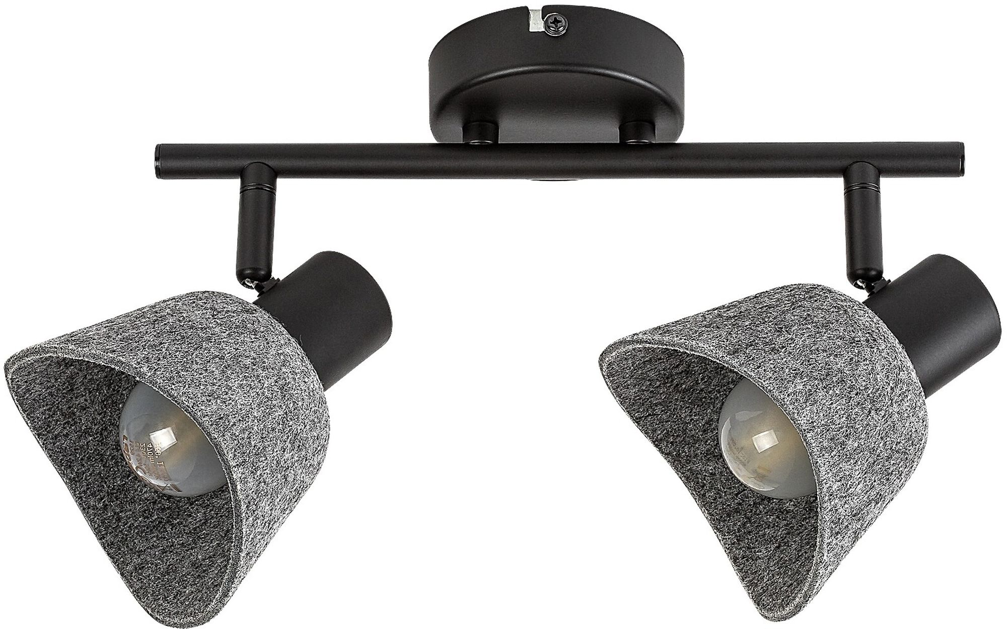 Rabalux Farelia plafonnier 2x10 W noir-gris 73006