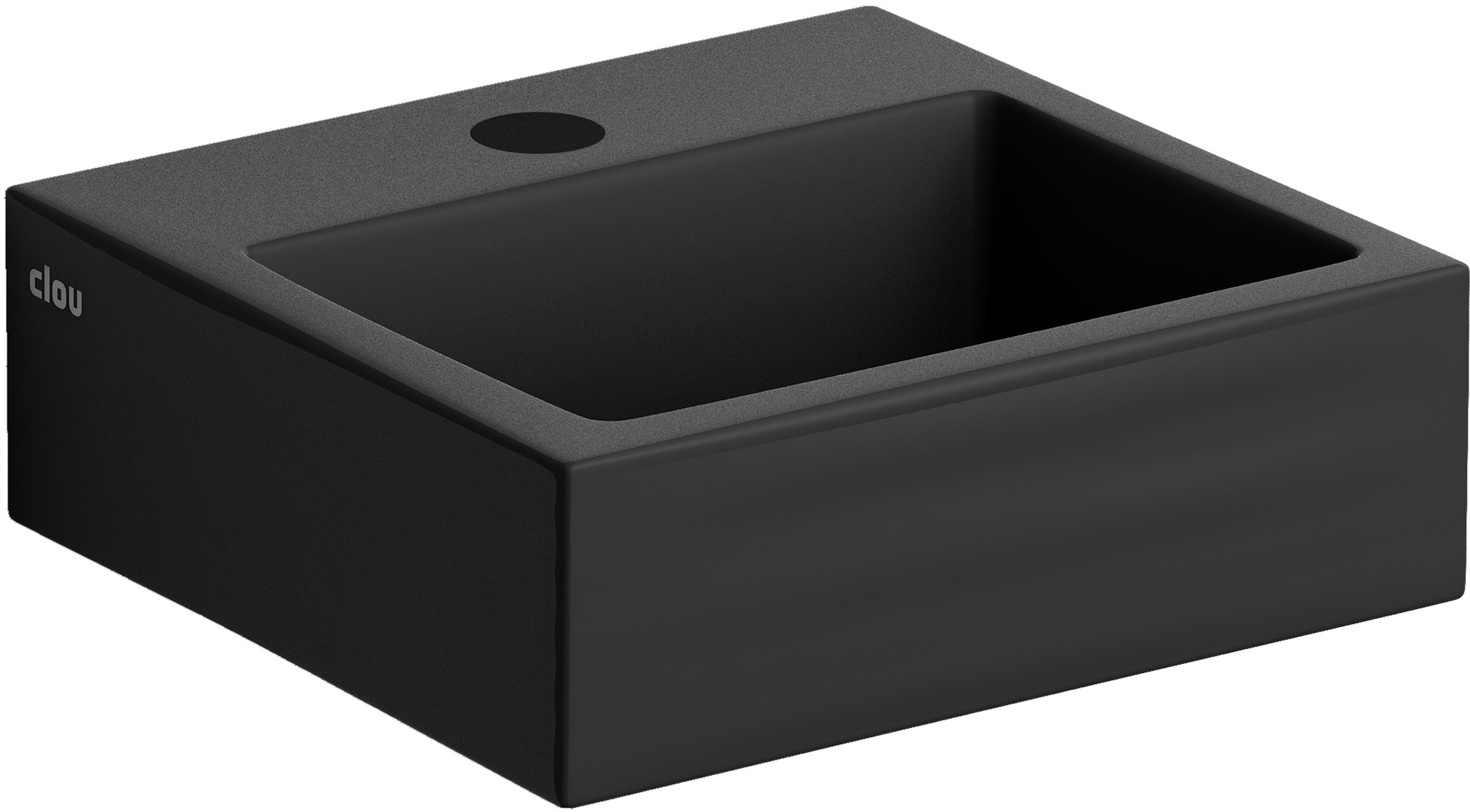 Clou Flush lavabo 28x27 cm rectangulaire classique-à poser noir CL/03.12010