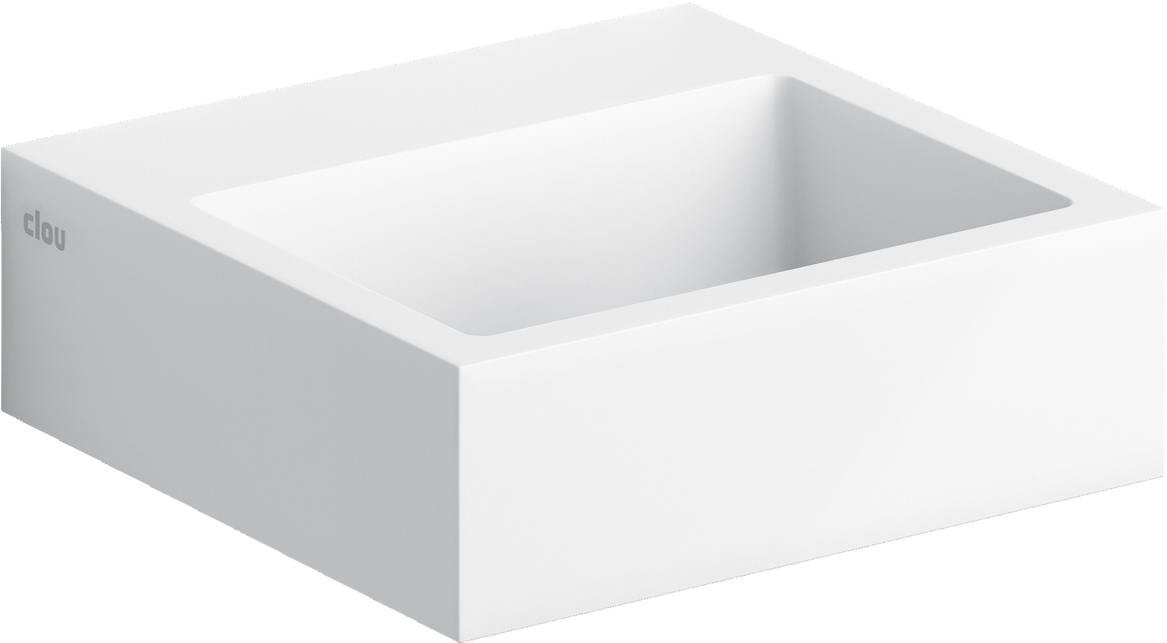 Clou Flush lavabo 28x27 cm rectangulaire classique-à poser blanc CL/03.13011