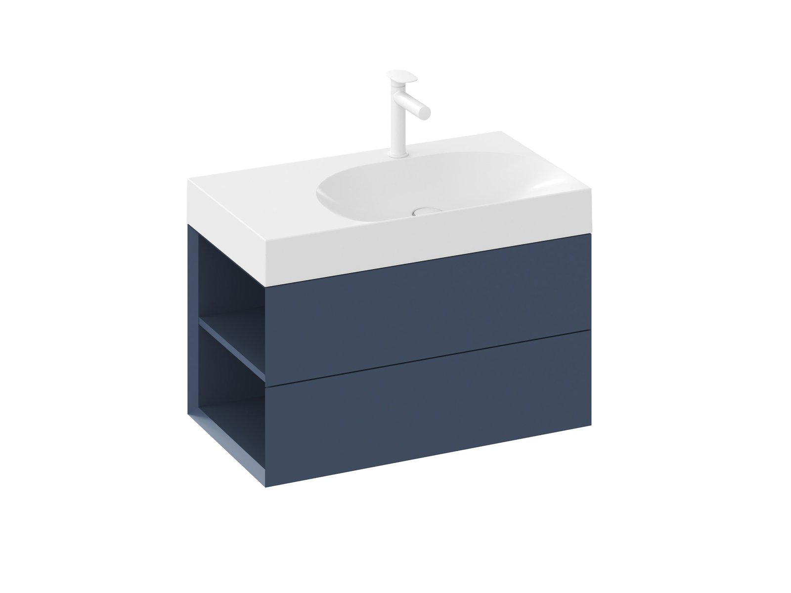 Ravak Lite armoire 80x45x43 cm sous-lavabo suspendu bleu X000001875